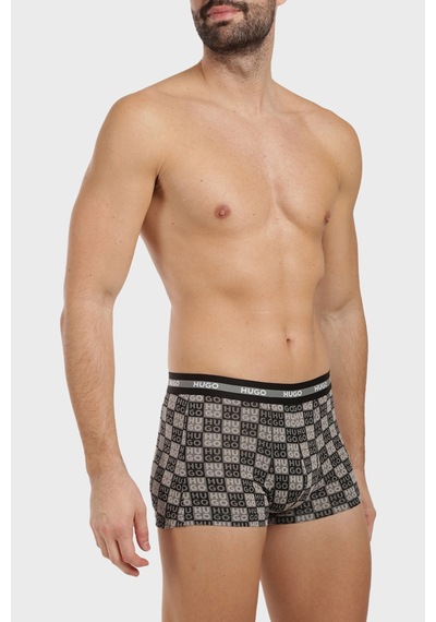 Hugo Erkek Boxer 50545668 996 Siyah Haki Antrasit