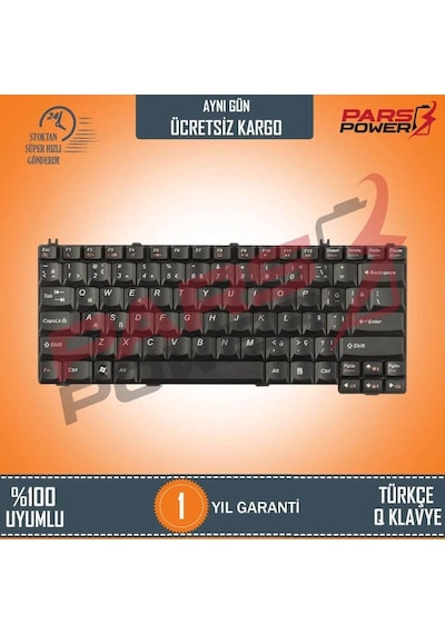 Lenovo Uyumlu 3000 N500 24233, 2N500, 4233 Notebook Klavye (Siyah Tr)