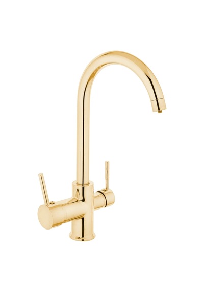 Lpd Arıtmalı Mutfak Evi Ye Lavabo Bataryası Gold