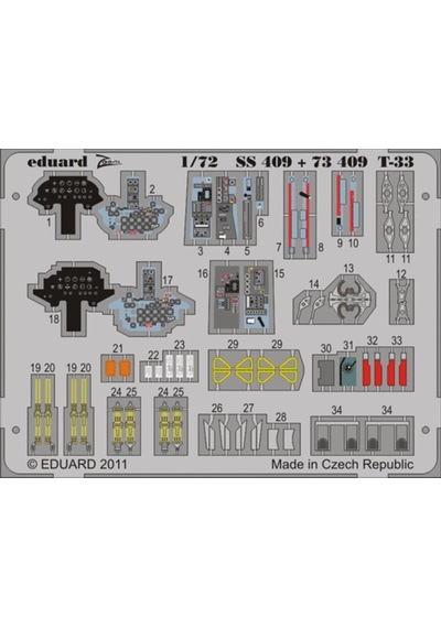 Eduard Ss409 1/72 Ölçek, T-33 S.a. For Platz Maket Detay