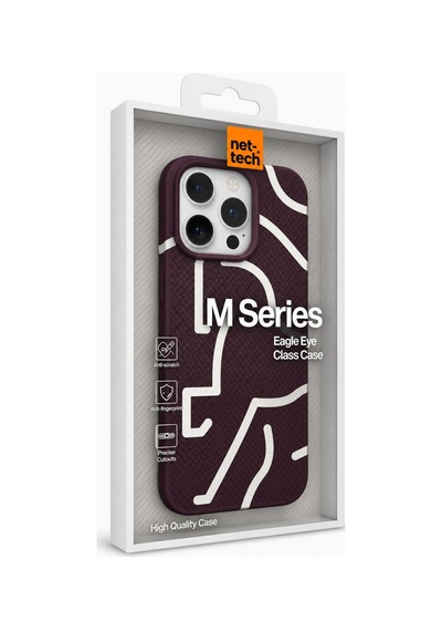 Nettech Apple iPhone 16 Pro Uyumlu Nt-n129 Desenli Seri Arka Koruma Kılıf - Siyah