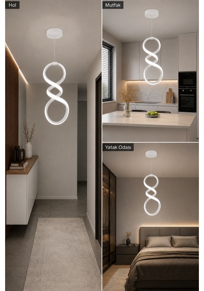 AvizeGO Desira Led Sarkıt Avize Beyaz Işık