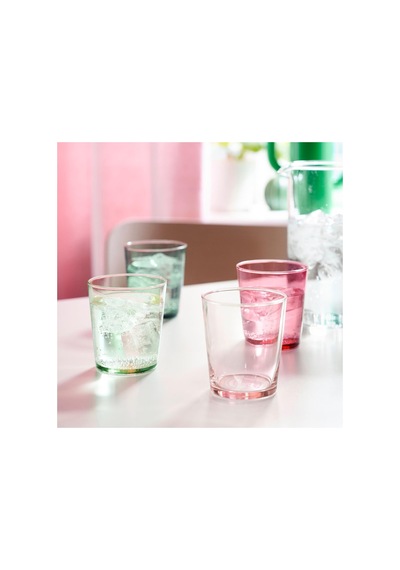 Bardak Seti, Karışık Renkler, 30 Cl, 4 Adet Çok Renkli