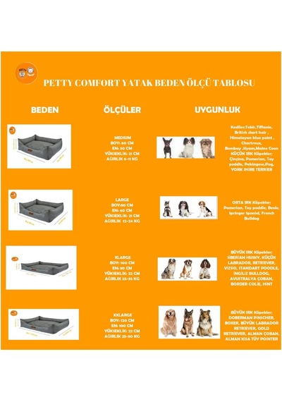 Kedi Yatağı-köpek Yatağı-fermuarlı-yıkanabilir-silinebilir-yerli Üretim Antrasit Gri, Large