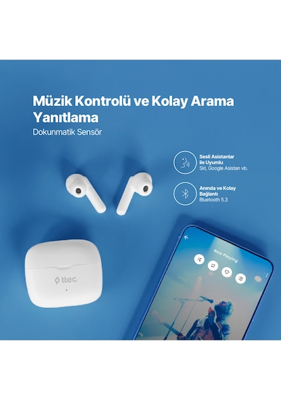 Ttec AirBeat 2KM155  Pro Lite ANC Gerçek Kablosuz TWS Bluetooth Kulaklık