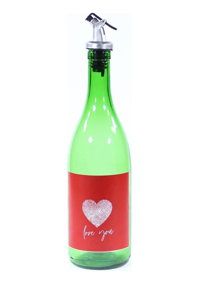 Sevgililer Günü Konseptli Sosluk Yeşil 750 Ml Akıtıcılı Love You Yeşil