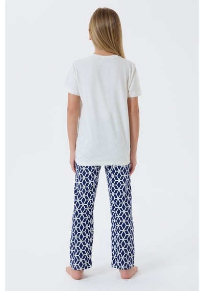 Arnetta Kız Çocuk Krem Pijama Takım KREM