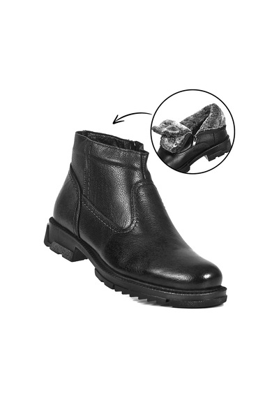 Cem Pekşen Swat Life 4249 Siyah Erkek Hakiki Deri Bot 001