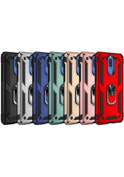 Huawei Mate 10 Lite Kilif Yüzüklü Zirh Tank Vega 534120047