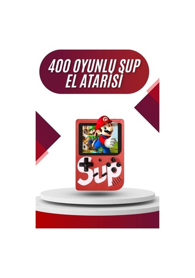 Sup - 719 - Atari Retro 400 Nostalji Oyunlu Mini Atari Tnabilir - Spt-gld - Oyun Konsolu