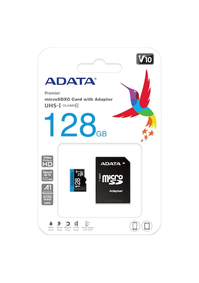 Adata 128GB Premier microSDXC Card with Adapter UHS-I Class10 V10 Hafıza Kartı