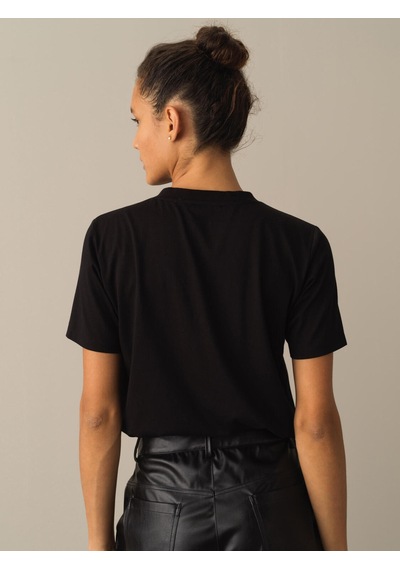 Xint Siyah Regular Fit Bisiklet Yaka Modal Tişört 602273