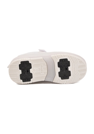 Beyaz Cırtlı Ortopedik Işıklı Unisex Çocuk Patenli Spor Ayakkabı Glow F