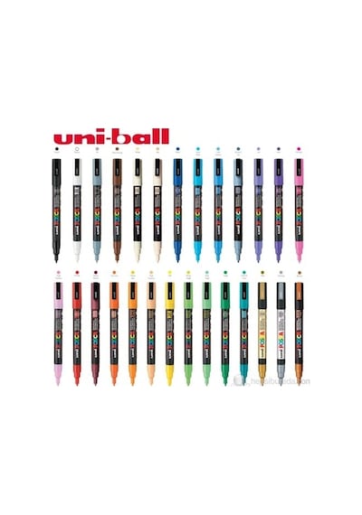 Uni Pc-3m Posca Poster Markörü Siyah