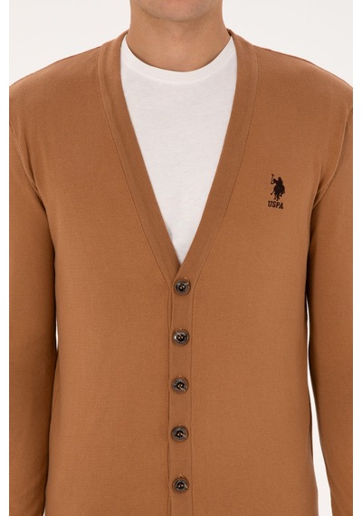 U.s. Polo Assn. Erkek Hırka Triko 50313702-vr233 Bisküvi