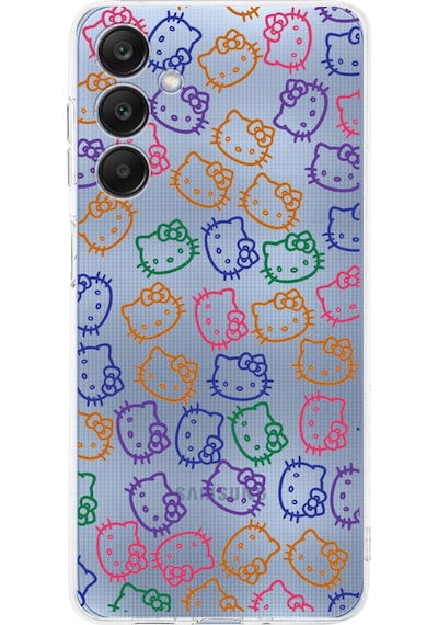 Samsung Galaxy A26 İle Uyumlu Hello Kitty Baskılı Kamera Korumalı Şeffaf Kılıf Şeffaf