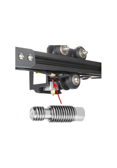 Koodmax 3d Yazıcı E3d V5 M6x26mm Barel 3mm Teflonlu