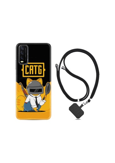 Vivo Y20S Kılıf Boyun Askılı Cat G 1677