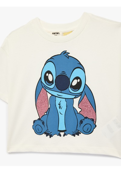 Koton Lisanslı Stitch Baskılı Simli Bisiklet Yaka Kısa Kollu Pamuklu Tişört Ekru 6skg10024ak Ekru Koton Lisanslı Stitch Baskılı Simli Bisiklet Yaka Kısa Kollu Pamuklu Tişört Ekru 6skg10024ak Ekru