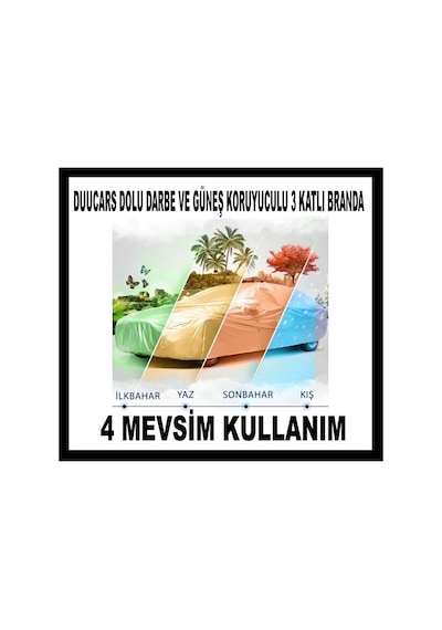 3 Katlı Dolu Darbe Koruyucu Opel Vectra Araba Brandası Oto Branda Araba Çadırı