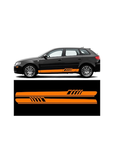 220 X 18 cm - Araba Yan Şerit Sticker