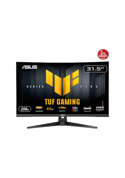 Asus Tuf Gamıng Vg32vqm5b 31,5" 0,5ms, 250hz, Fullhd Curved, Dp, 2xhdmı, Va Panel, 1500r, Displ