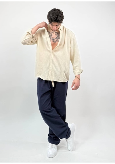 Zaee Keten Baggy Pantolon Çok Renkli