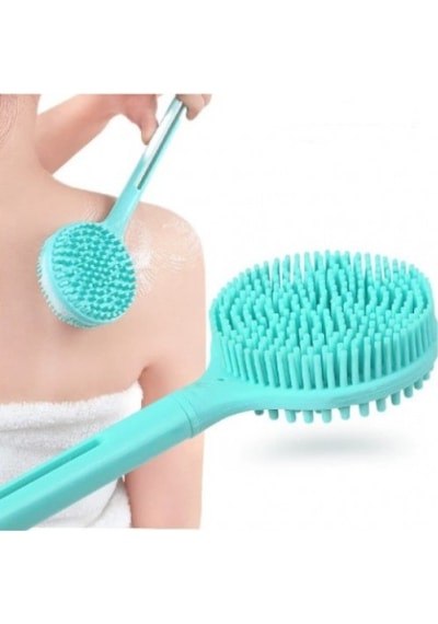 Çift Taraflı Silikon Uzun Saplı Banyo Fırçası 17354184