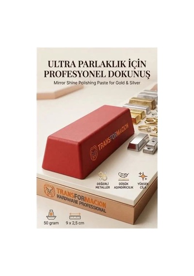 Kırmızı Cila 50gr Altın & Gümüş İçin Son Kat Ayna Parlaklığı 723046 Diğer