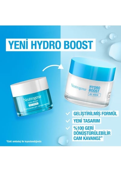Neutrogena Hydro Boost Water Gel Temizleyici + Nemlendirici Kuru Ciltler İçin