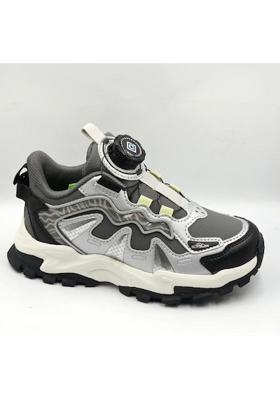 Pepino Kids 2375 Füme Makara Bağcıklı Erkek Çocuk Outdoor Sneaker