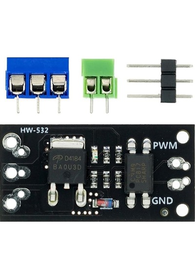 Aod4184 Mosfet Sürücü Modül Optokuplör İzolasyon 40v 50a 50w Pwm Hız Kontrol Motor Selenoid Valf Led