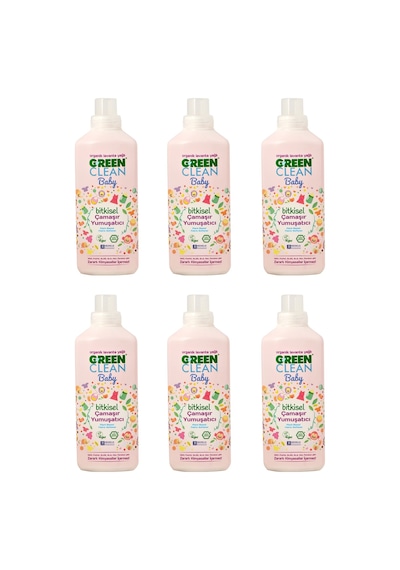 U Green Clean Baby Organik Lavanta Yağlı Bitkisel Çamaşır Yumuşatıcı 6 x 1 L