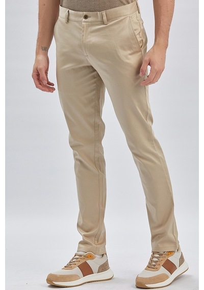 İmza Bej Armürlü Pamuklu Likralı Yan Cepli Slim Fit Dar Kesim Casual Pantolon 1003240161-bej Bej İmza Bej Armürlü Pamuklu Likralı Yan Cepli Slim Fit Dar Kesim Casual Pantolon 1003240161-bej Bej