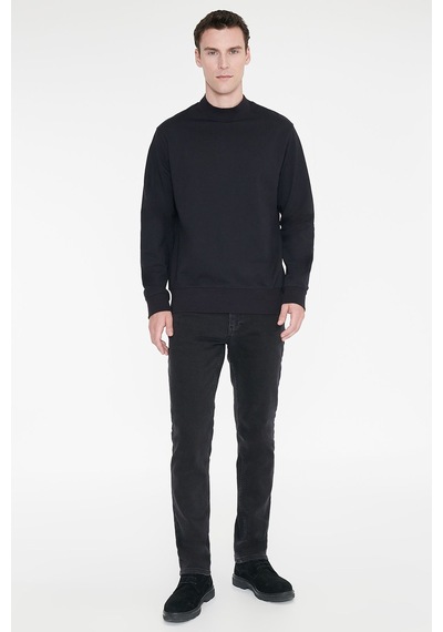 Ac&Co / Altınyıldız Classics Erkek Lacı Pamuklu Standart Fit Normal Kesim Yarım Balıkçı Yaka Sweatshirt