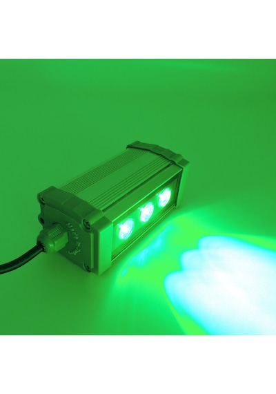 10 Cm Wallwasher Led Bina Dış Duvar Aydınlatma Boyama Yeşil Işık Gri