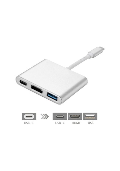 6249 Usb 3.1 Type C To Hdmı Usb 3.0 Çevirici Dönüştürücü Adaptör Kablosu Genel