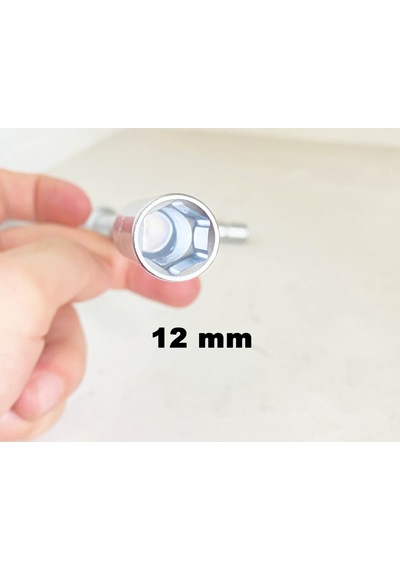 Alfa Tech 12 Mm T Kollu Lokma Somun Sıkma Anahtarı 24 Cm