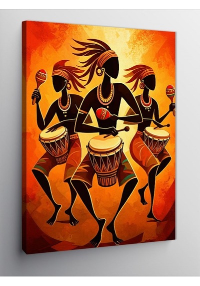 Kanvas Tablo Afrika Dans Ve Ritim Festivali 50cmx70cm