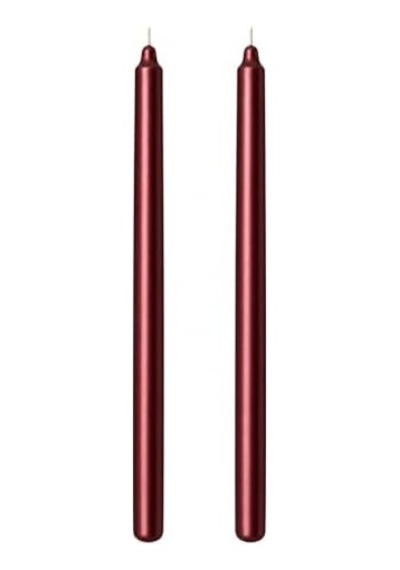 2 Li Bordo/koyu Kırmızı Metalik Şamdan Mum Seti 25 Cm Dekoratif İnce Şamdan Mum, Kokusuz Parafin Wax,%100 Pamuk Fitil, El Döküm, Uzun Süre Yanma 10 Saat , Şık Sofra, Davet, Nişan, Düğün Diğer 2 Li Bordo/koyu Kırmızı Metalik Şamdan Mum Seti 25 Cm Dekoratif İnce Şamdan Mum, Kokusuz Parafin Wax,%100 Pamuk Fitil, El Döküm, Uzun Süre Yanma 10 Saat , Şık Sofra, Davet, Nişan, Düğün Diğer