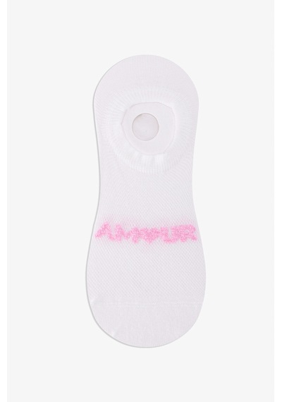 Penti 3 Çift Burun Dikişsiz Pamuklu Renkli Amour Slogan Desenli Sneaker Çorap