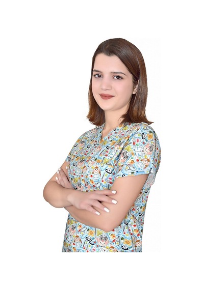 Unisex Master Likra Doktor Desenli Pamuklu Likralı Scrubs Tek Üst Üniforma Karışık Karışık