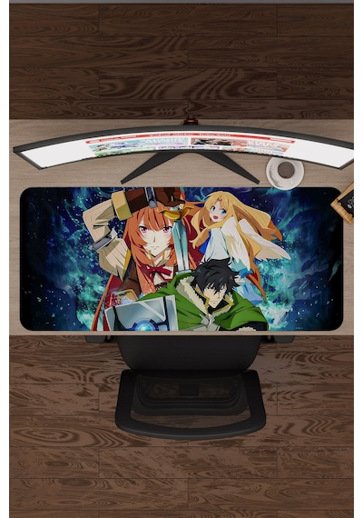 The Rising Of The Shield Hero Dikişli Kauçuk Oyuncu Mousepad V1 - 90x40 Xxl Gaming Mouse Pad