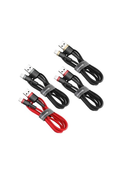 Baseus Cafule Serisi Lightning Kablosu 1 M Gri-siyah Dayanıklı Tasarım Ve Hızlı Şarj Özelliği