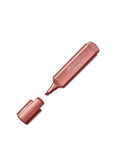 Faber Castell 1546 Fosforlu Kalem Metalik Kırmızı Çok Renkli
