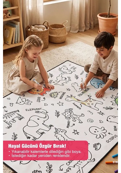 Emila Kids Oyun Halısı 100x150 CM