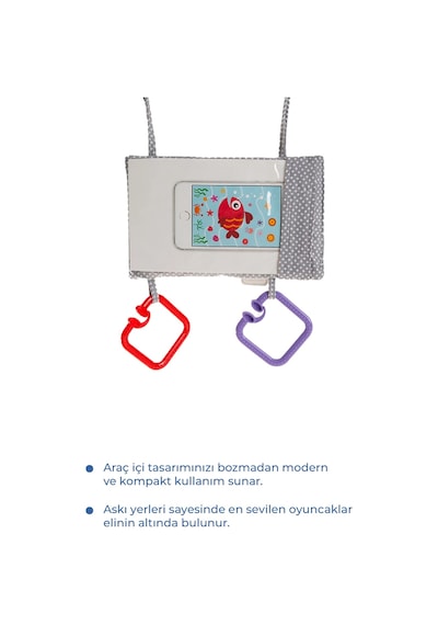 Babyjem Araç Içi Telefon Askılığı Gri Puanlı