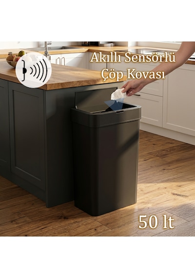 Porsima Me-05-1 Hareket Sensörlü Sessiz Kapatma Çöp Kutusu Banyo Mutfak Çöp Kovası Kapaklı Banyo Çöp Kovası 2 Adet Aa Pil Siyah 50lt Porsima Me-05-1 Hareket Sensörlü Sessiz Kapatma Çöp Kutusu Banyo Mutfak Çöp Kovası Kapaklı Banyo Çöp Kovası 2 Adet Aa Pil Siyah 50lt