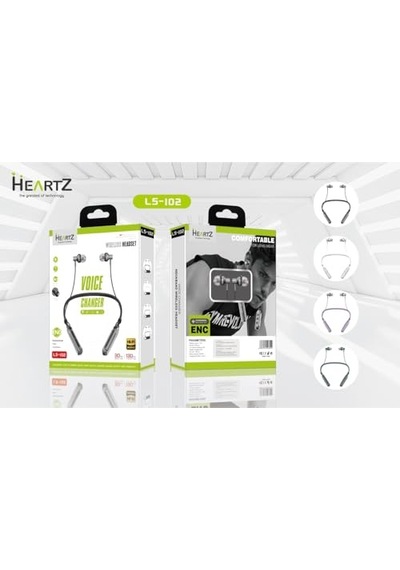 Ls 102 Bluetooth Kulaklığı 5.3 Versiyon Yüksek Şarj İle 130 Saat Bekleme Süreli 10 Metre Çekiş Menzilli Dışar Genel