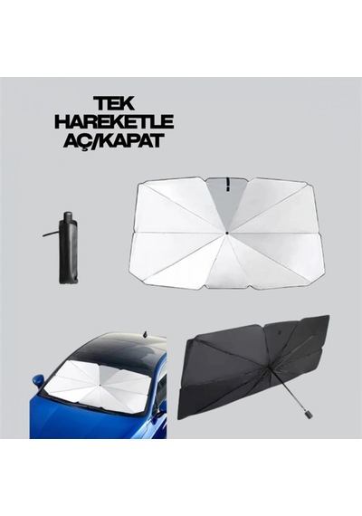 Ön Cam Güneşliği Isı Ve Uv Koruyucu Katlanabilir Araç Güneşlik Pratik Tasarım